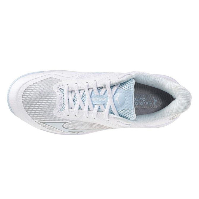 Mizuno Wave Strike Womens Pickleball Shoe - White/Ice Water