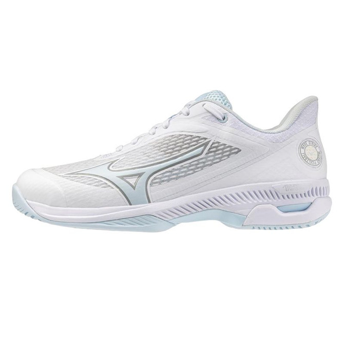 Mizuno Wave Strike Womens Pickleball Shoe - White/Ice Water