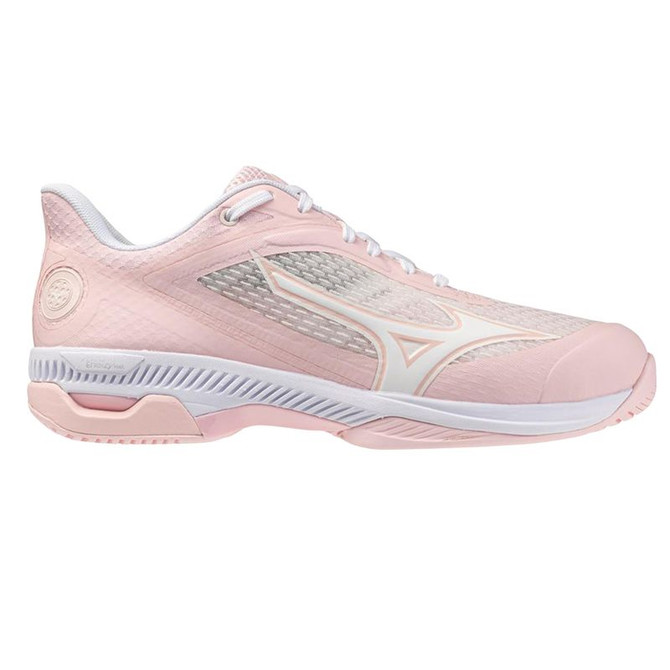 Mizuno Wave Strike Womens Pickleball Shoe - Petal Pink/White