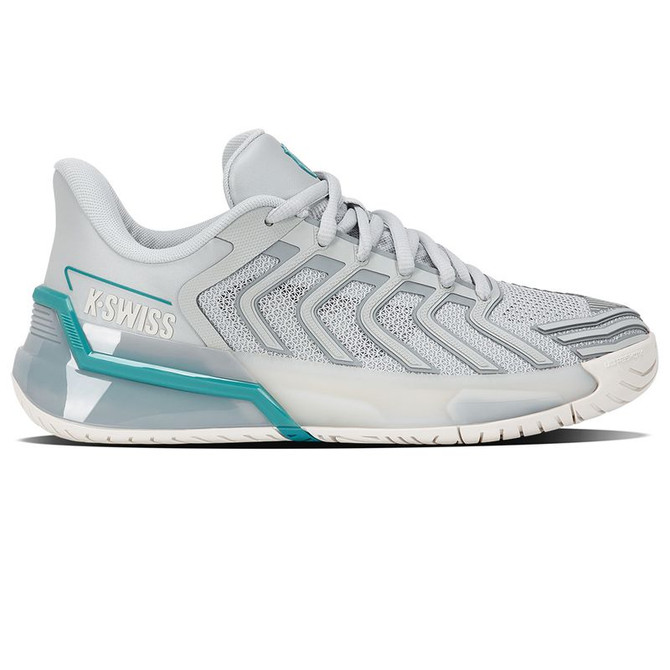 K Swiss Ultrashot 4 Womens Tennis Shoe - Glacier Gray/Baltic/Blanc deBlanc