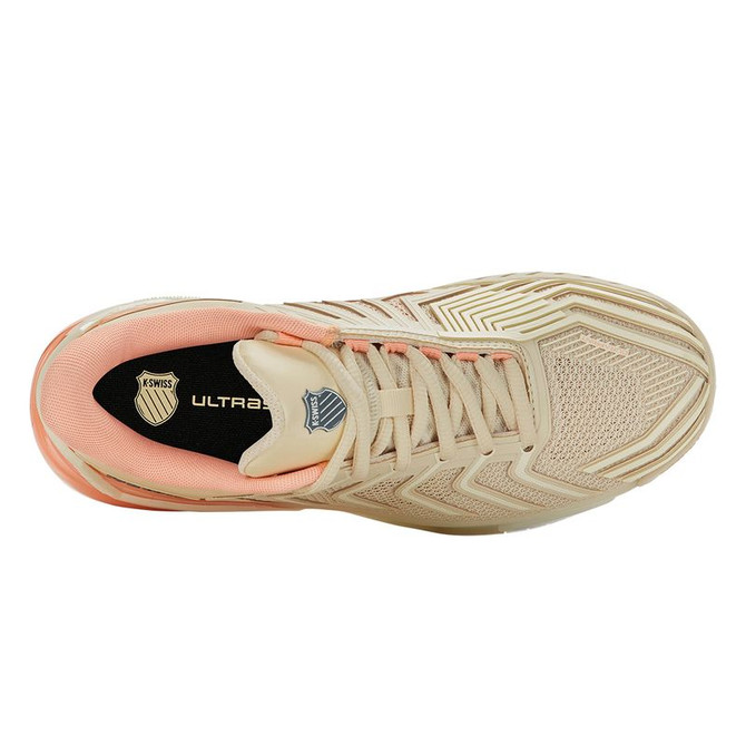 K Swiss Ultrashot 4 Womens Tennis Shoe - Whitecap Grey/Peach Parfait/Egret