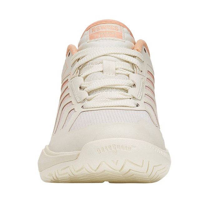 K Swiss Ultrashot Team 2 Womens Tennis Shoe - Egret/Peach Parfait