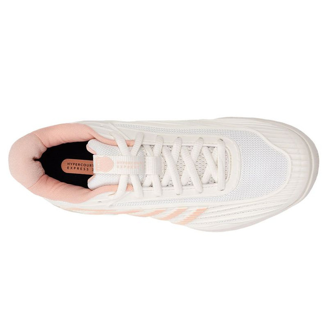 K Swiss Hypercourt Express 3 Womens Tennis Shoe - Egret/Peach Parfait