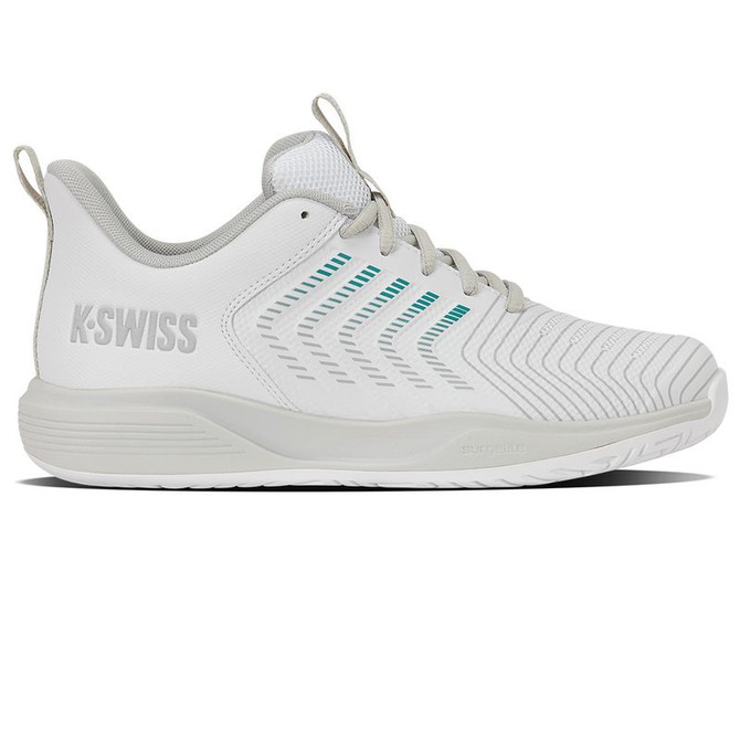 K Swiss Ultrashot Light Womens Tennis Shoe - White/Dawn Blue/Baltic