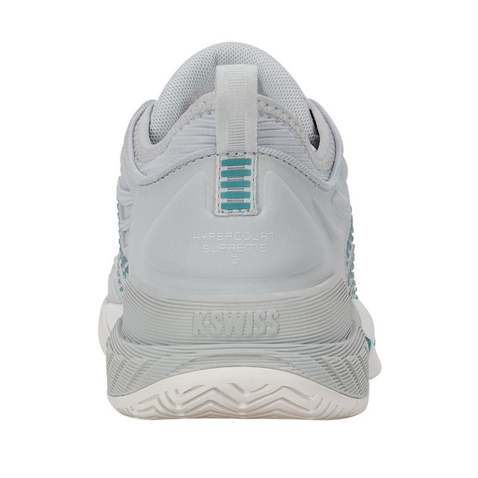 K Swiss Hypercourt Supreme 2 Womens Tennis Shoe - Carbon/Blanc deBlanc/Baltic