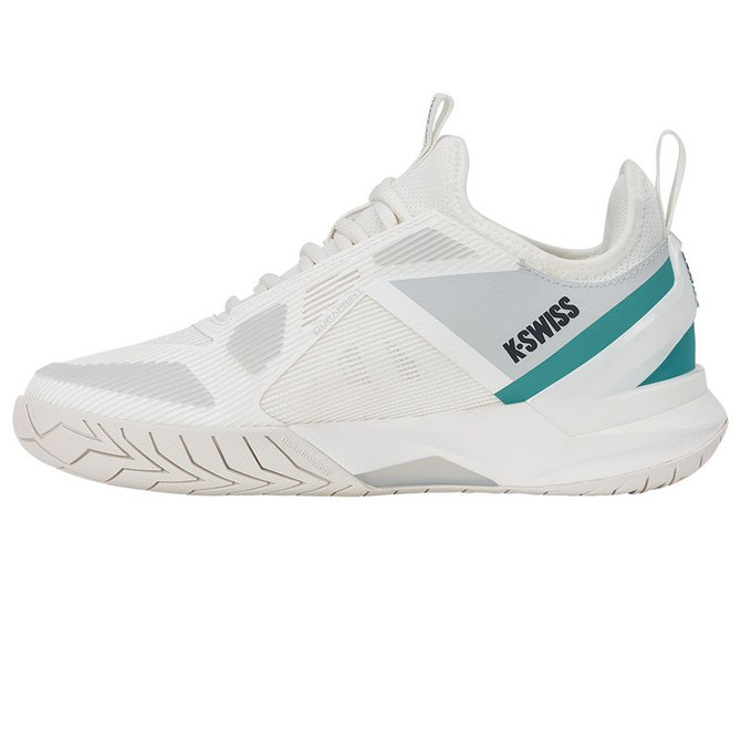 K Swiss K Frame Speed Womens Tennis Shoe - Blanc deBlanc/Glacier Gray/Baltic