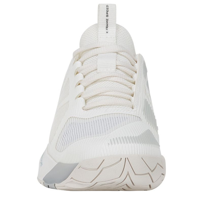 K Swiss K Frame Speed Womens Tennis Shoe - Blanc deBlanc/Glacier Gray/Baltic