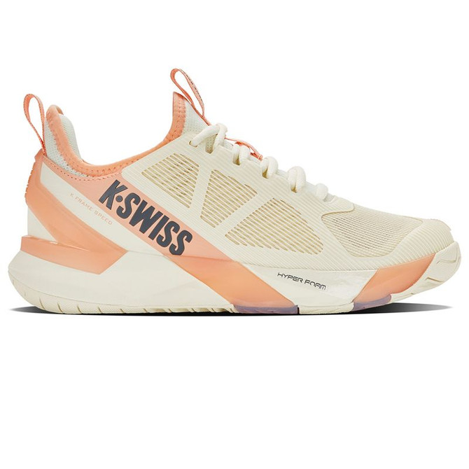 K Swiss K Frame Speed Womens Tennis Shoe - Egret/Peach Parfait