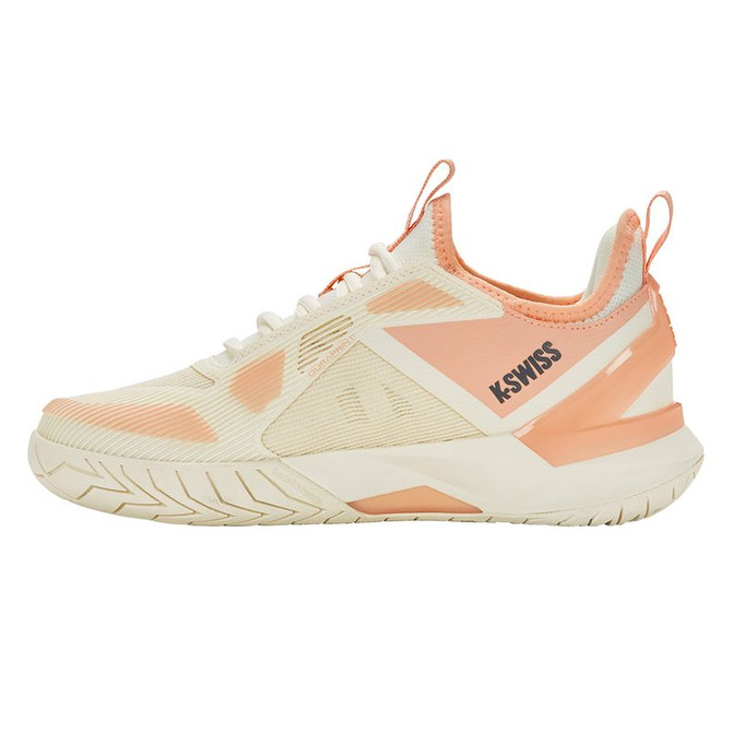 K Swiss K Frame Speed Womens Tennis Shoe - Egret/Peach Parfait