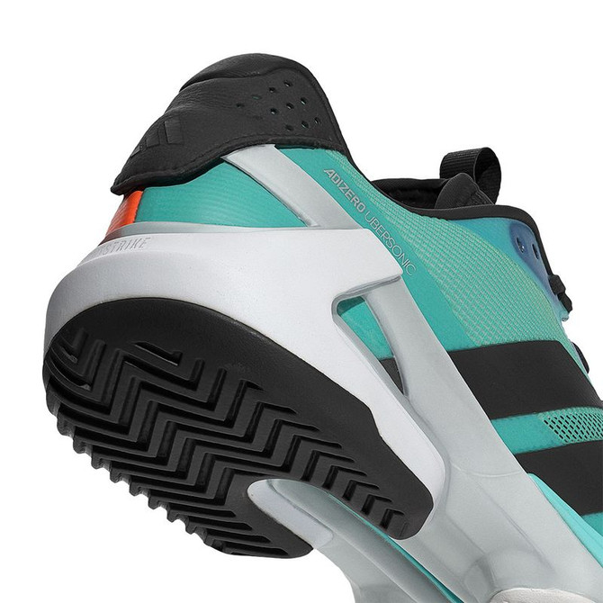 adidas Adizero Ubersonic 5 Mens Tennis Shoe - Flash Aqua/Core Black/Lucid Orange