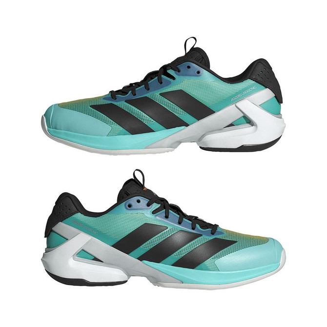 adidas Adizero Ubersonic 5 Mens Tennis Shoe - Flash Aqua/Core Black/Lucid Orange
