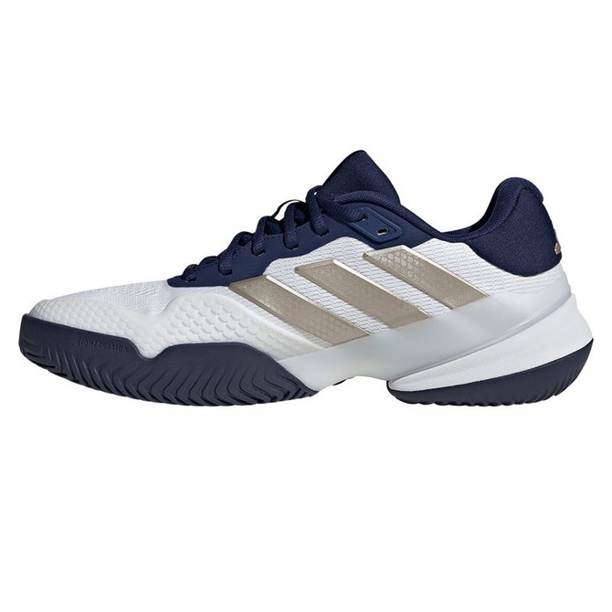 adidas Barricade 14 Mens Tennis Shoe - White/Cyber Metallic/Dark Blue