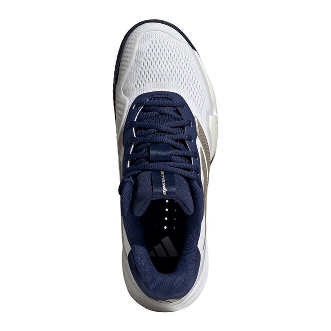 adidas Barricade 14 Mens Tennis Shoe - White/Cyber Metallic/Dark Blue