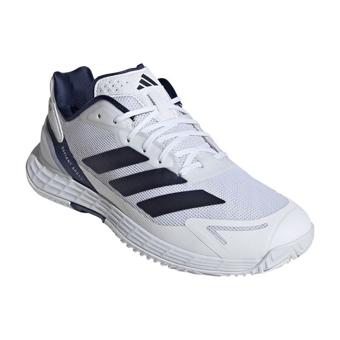 adidas Defiant Speed 2 Mens Tennis Shoe - White/Dark Blue/Core Black