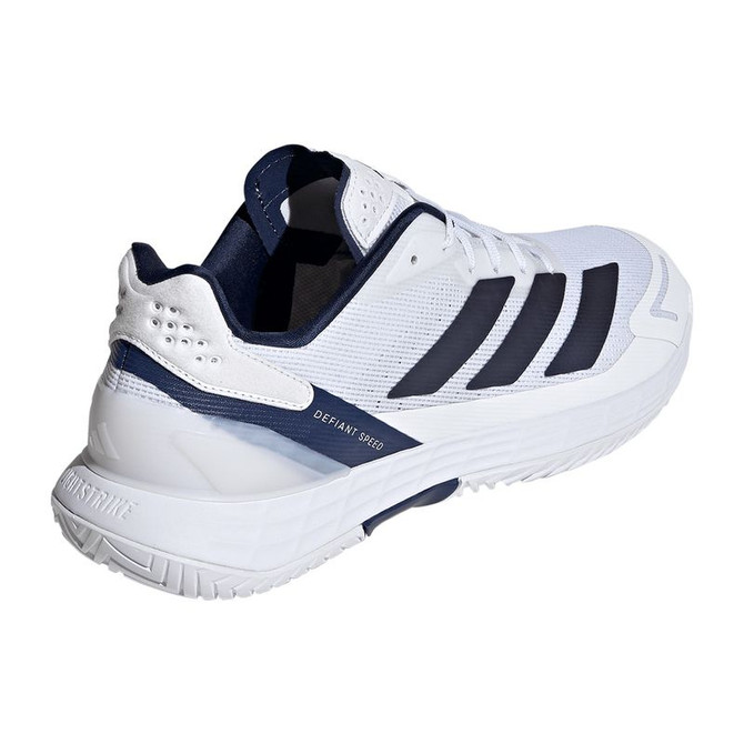 adidas Defiant Speed 2 Mens Tennis Shoe - White/Dark Blue/Core Black