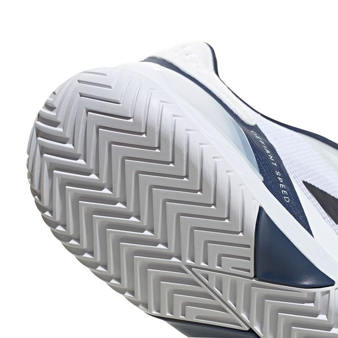 adidas Defiant Speed 2 Mens Tennis Shoe - White/Dark Blue/Core Black