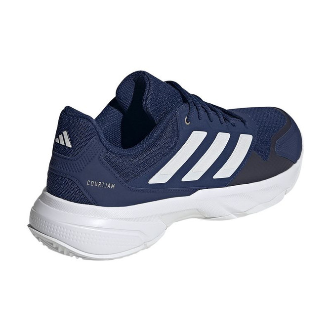 adidas CourtJam Control 3 Mens Tennis Shoe - Dark Blue/Zero Metallic/White