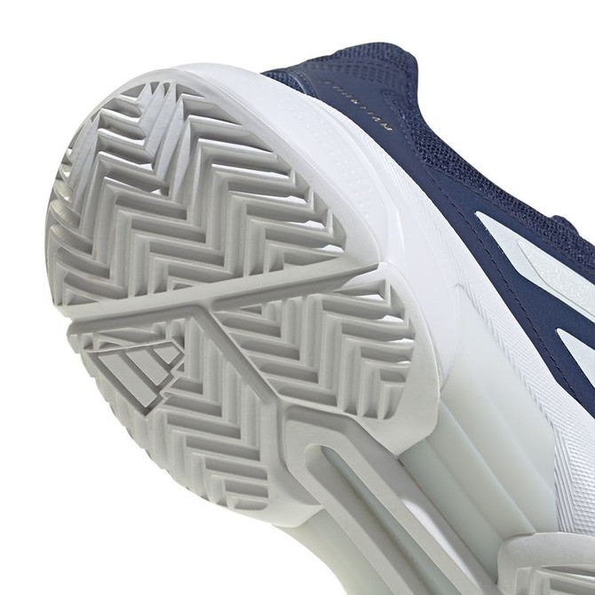 adidas CourtJam Control 3 Mens Tennis Shoe - Dark Blue/Zero Metallic/White