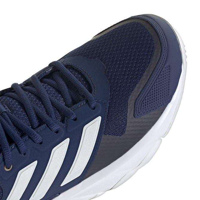adidas CourtJam Control 3 Mens Tennis Shoe - Dark Blue/Zero Metallic/White