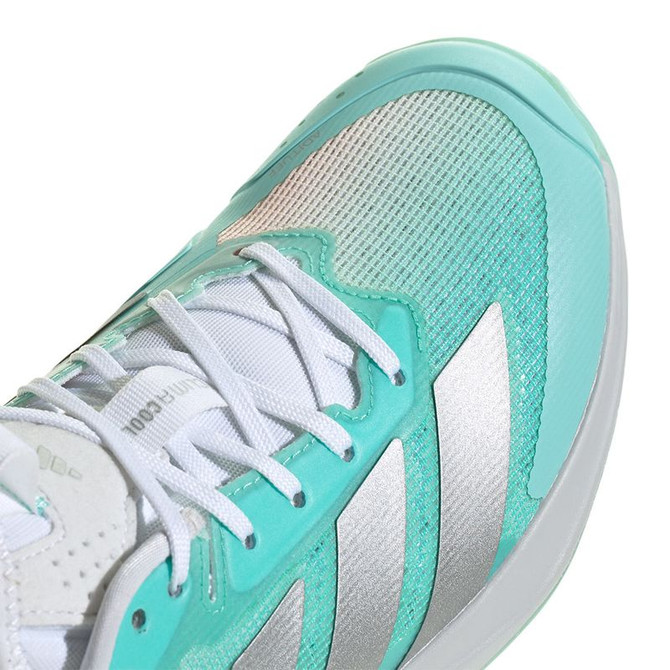 adidas Adizero Ubersonic 5 Womens Tennis Shoe - Flash Aqua/Silver Metallic/Blush Pink