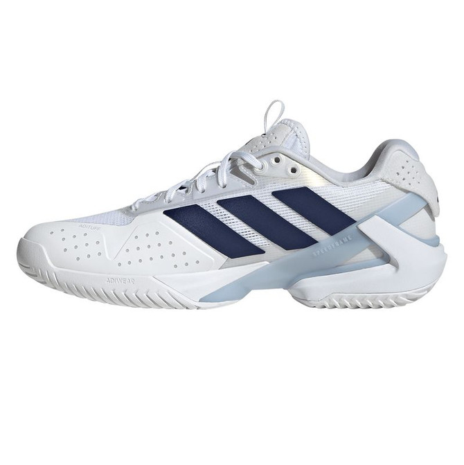 adidas Adizero Ubersonic 5 Womens Tennis Shoe - White/Dark Blue/Crystal Sky