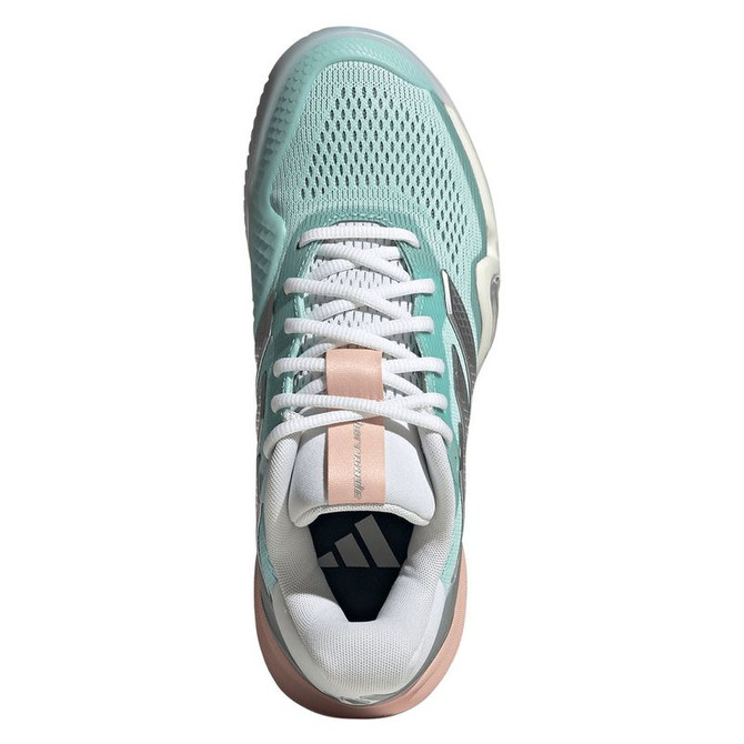 adidas Barricade 14 Womens Tennis Shoe - Semi Flash Aqua/Silver Metallic/Blush Pink