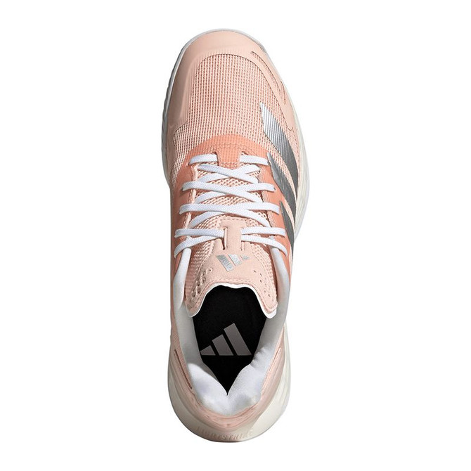 adidas Defiant Speed 2 Womens Tennis Shoe - Blush Pink/Silver Metallic/White