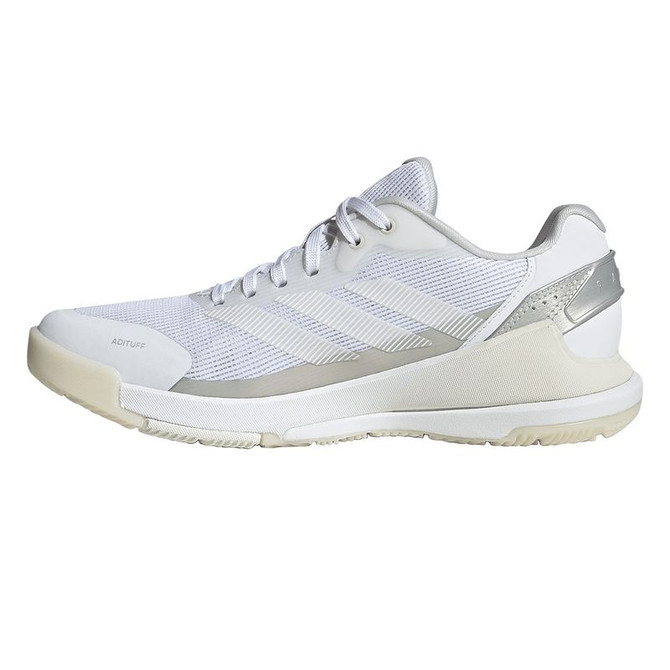 adidas Crazyquick LS Womens Padel Shoe - White/White/Zero Metallic