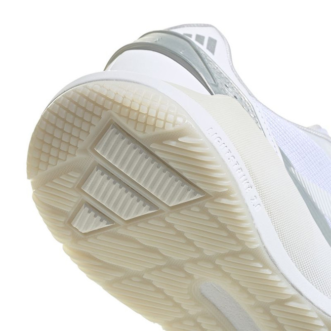 adidas Crazyquick LS Womens Padel Shoe - White/White/Zero Metallic