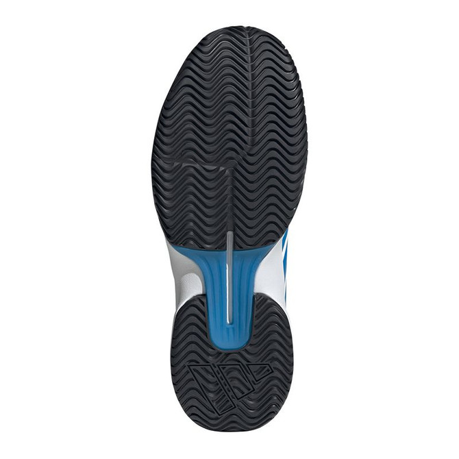 adidas Gamecourt 3 Mens Tennis Shoe - White/Lucid Ray Blue/Core Black