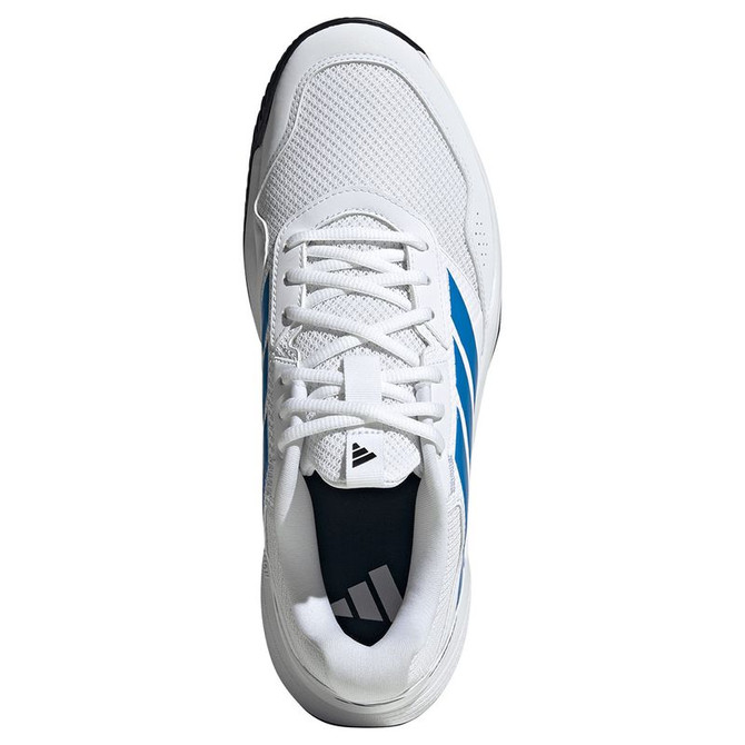 adidas Gamecourt 3 Mens Tennis Shoe - White/Lucid Ray Blue/Core Black