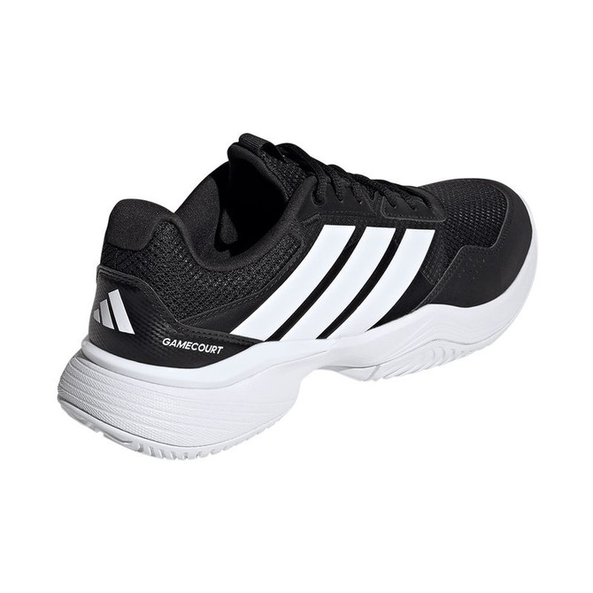 adidas Gamecourt 3 Mens Tennis Shoe - Black/White