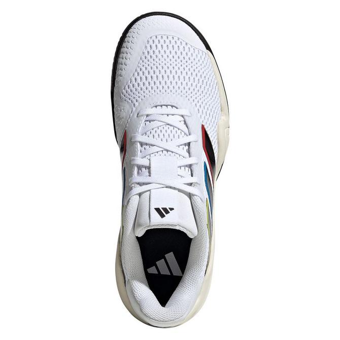 adidas Barricade Junior Tennis Shoe - White/Black
