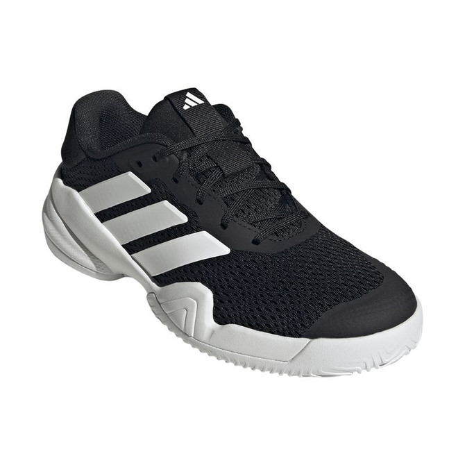 adidas Barricade Junior Tennis Shoe - Black/White
