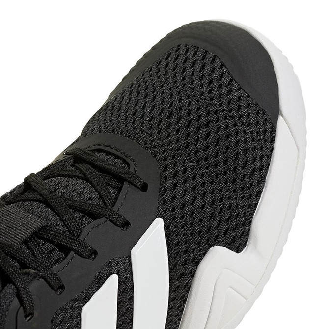 adidas Barricade Junior Tennis Shoe - Black/White