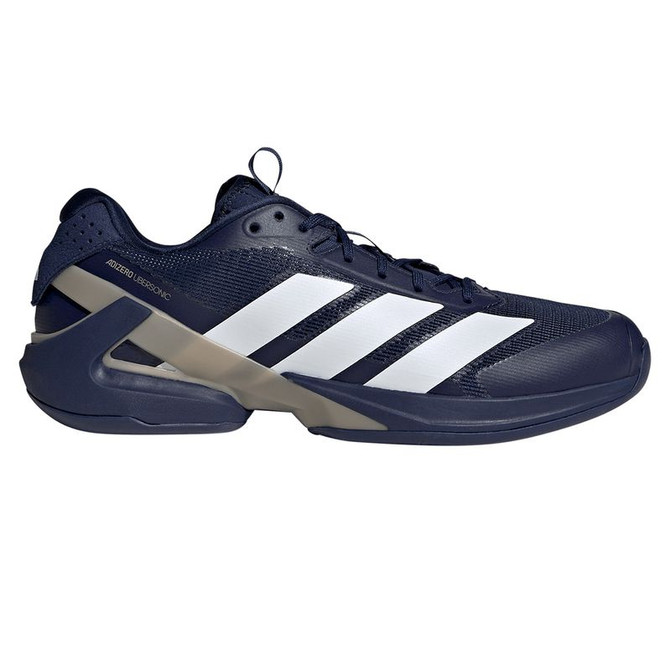 adidas Adizero Ubersonic 5 Mens Tennis Shoe - Dark Blue/White/Cyber Metallic