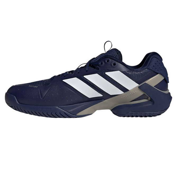 adidas Adizero Ubersonic 5 Mens Tennis Shoe - Dark Blue/White/Cyber Metallic
