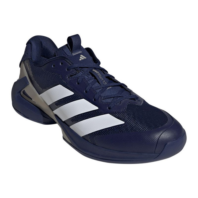 adidas Adizero Ubersonic 5 Mens Tennis Shoe - Dark Blue/White/Cyber Metallic