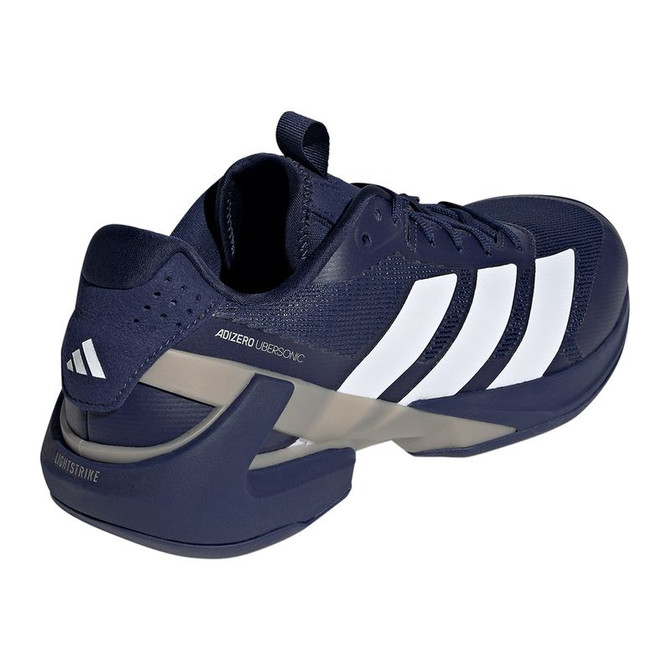 adidas Adizero Ubersonic 5 Mens Tennis Shoe - Dark Blue/White/Cyber Metallic