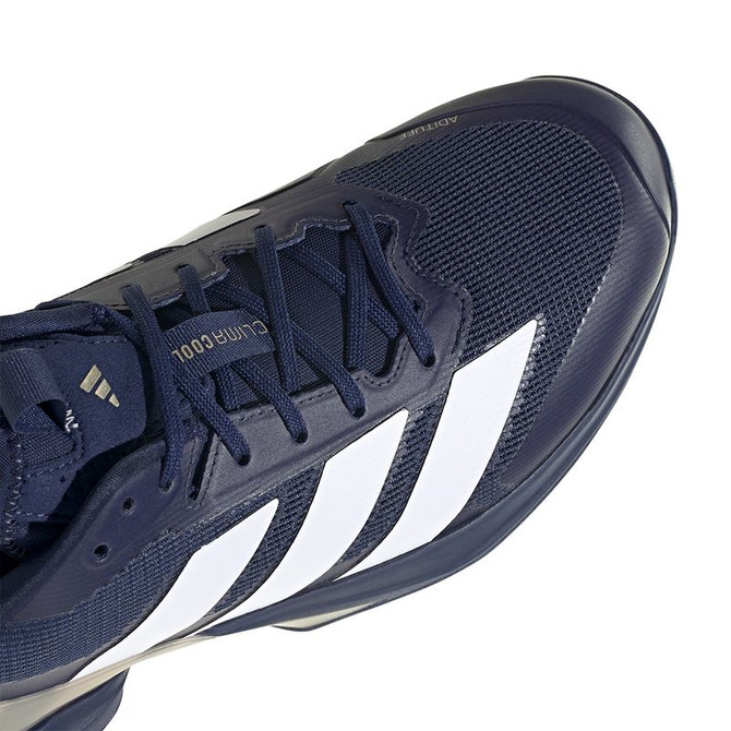 adidas Adizero Ubersonic 5 Mens Tennis Shoe - Dark Blue/White/Cyber Metallic