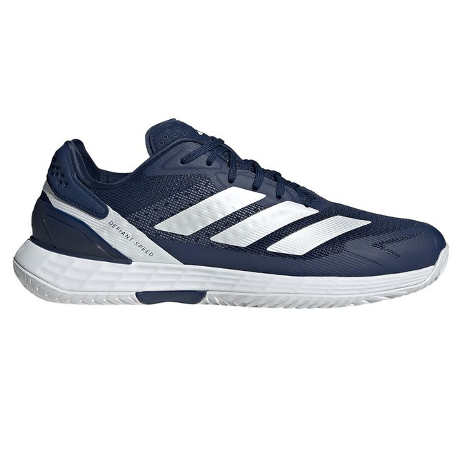 adidas Defiant Speed 2 Mens Tennis Shoe - Dark Blue/Zero Metallic/White
