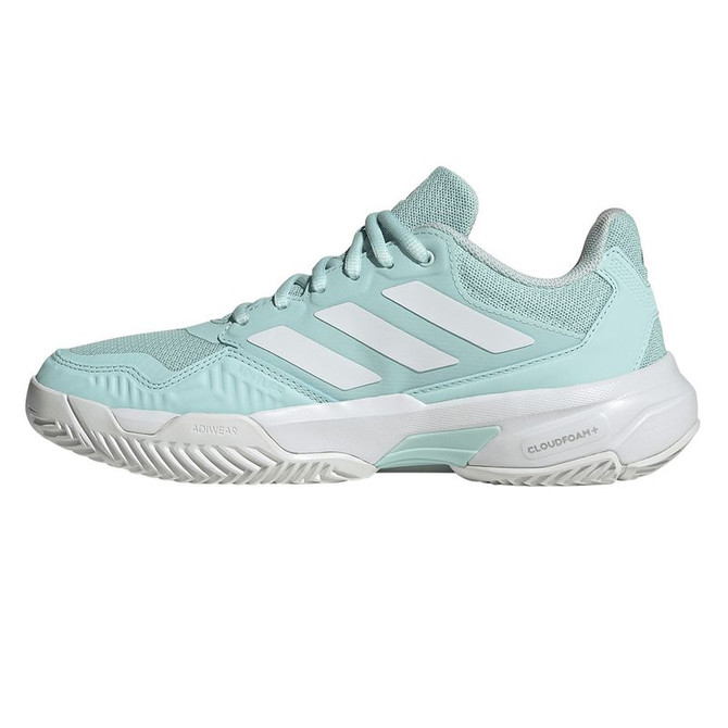 adidas Courtjam Control 3 Womens Tennis Shoe - Halo Mint/White/Silver