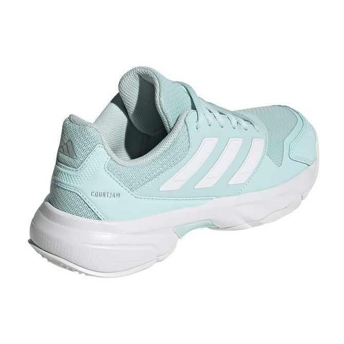 adidas Courtjam Control 3 Womens Tennis Shoe - Halo Mint/White/Silver