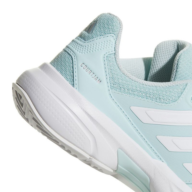 adidas Courtjam Control 3 Womens Tennis Shoe - Halo Mint/White/Silver