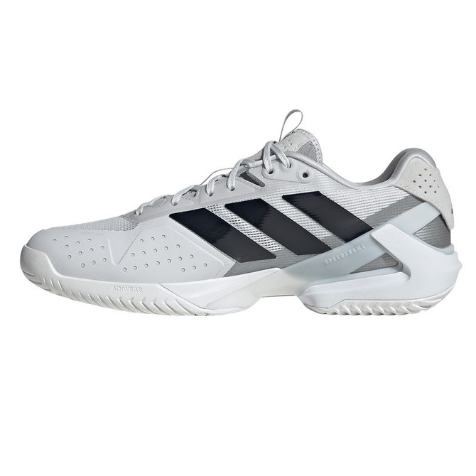 adidas Adizero Ubersonic 5 Mens Tennis Shoe - Grey/Aurora Ink/Grey