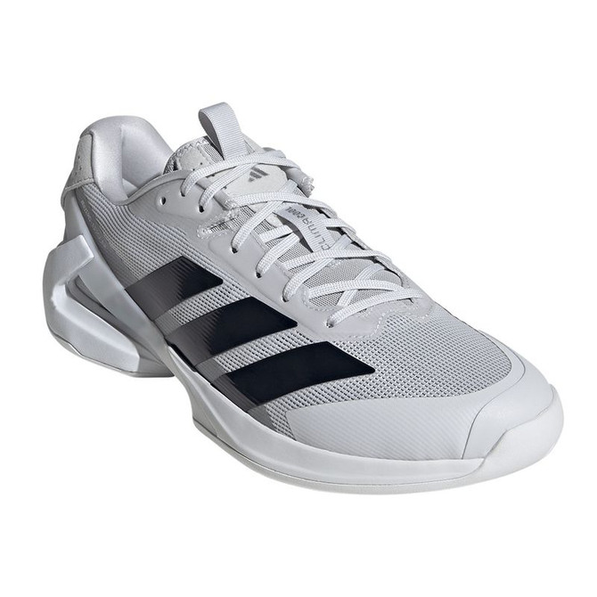 adidas Adizero Ubersonic 5 Mens Tennis Shoe - Grey/Aurora Ink/Grey
