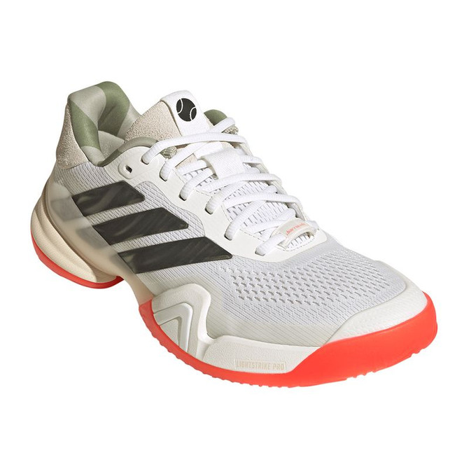 adidas Barricade 14 Mens Tennis Shoe - White/Carbon/Wonder White