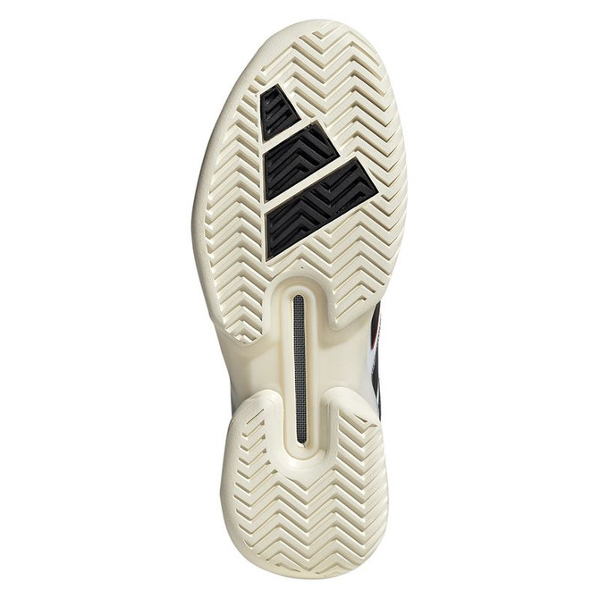adidas Adizero Ubersonic 5 Mens Tennis Shoe - White/Core Black/Cream White