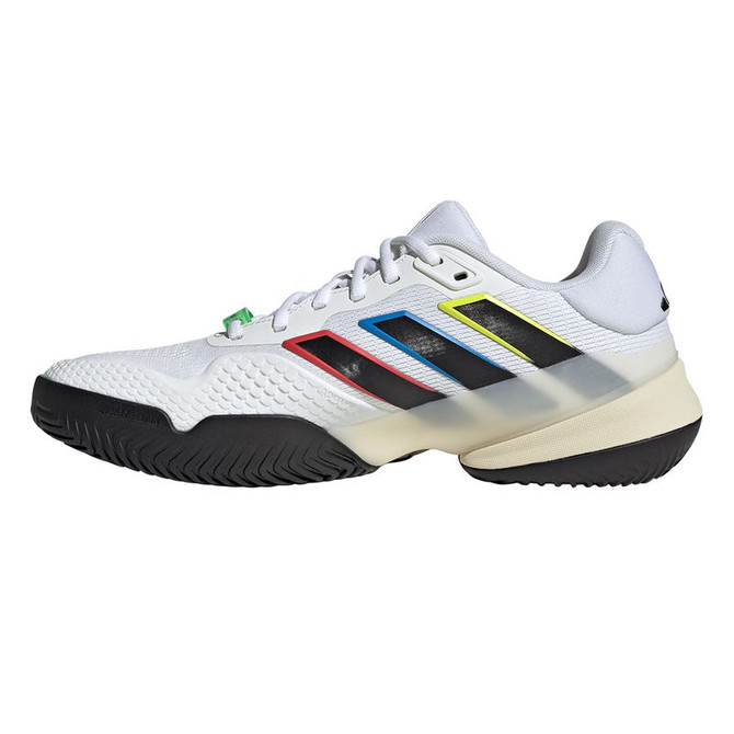adidas Barricade 14 Mens Tennis Shoe - White/Core Black/Cream White