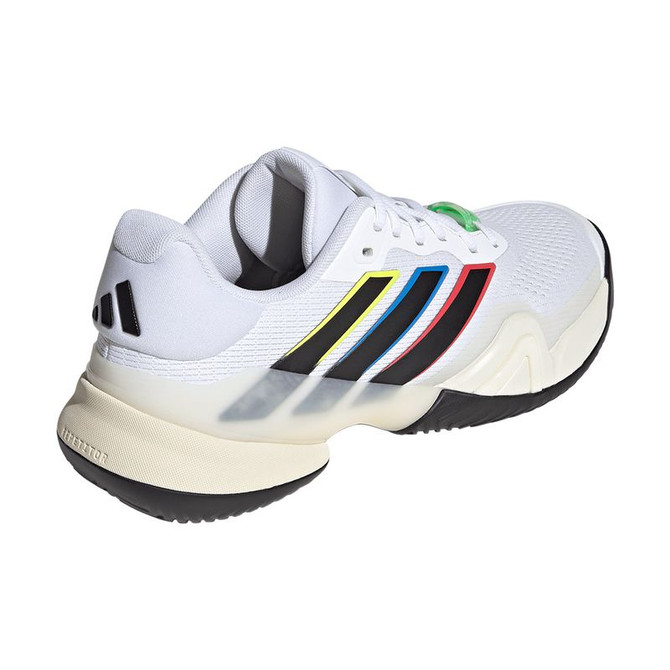 adidas Barricade 14 Mens Tennis Shoe - White/Core Black/Cream White